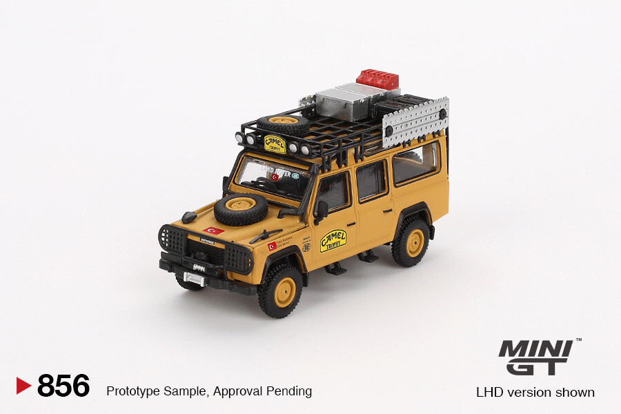 MINI GT Land Rover Defender 110 1989 Camel Trophy Amazon Team