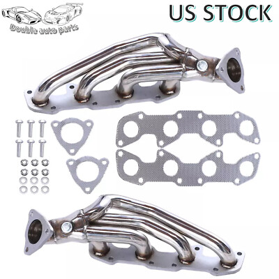 Exhaust Header Kit For Toyota Tundra Sequoia 4.7L V8 2000-2004 SR5 4WD Stainless