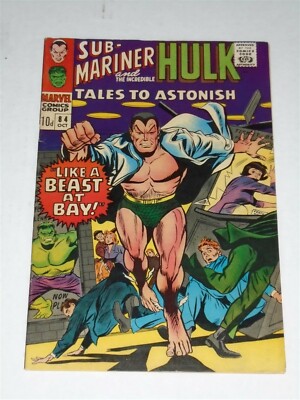TALES TO ASTONISH #84 FN (6.0) MARVEL COMICS OCTOBER 1966 HULK (SA)**