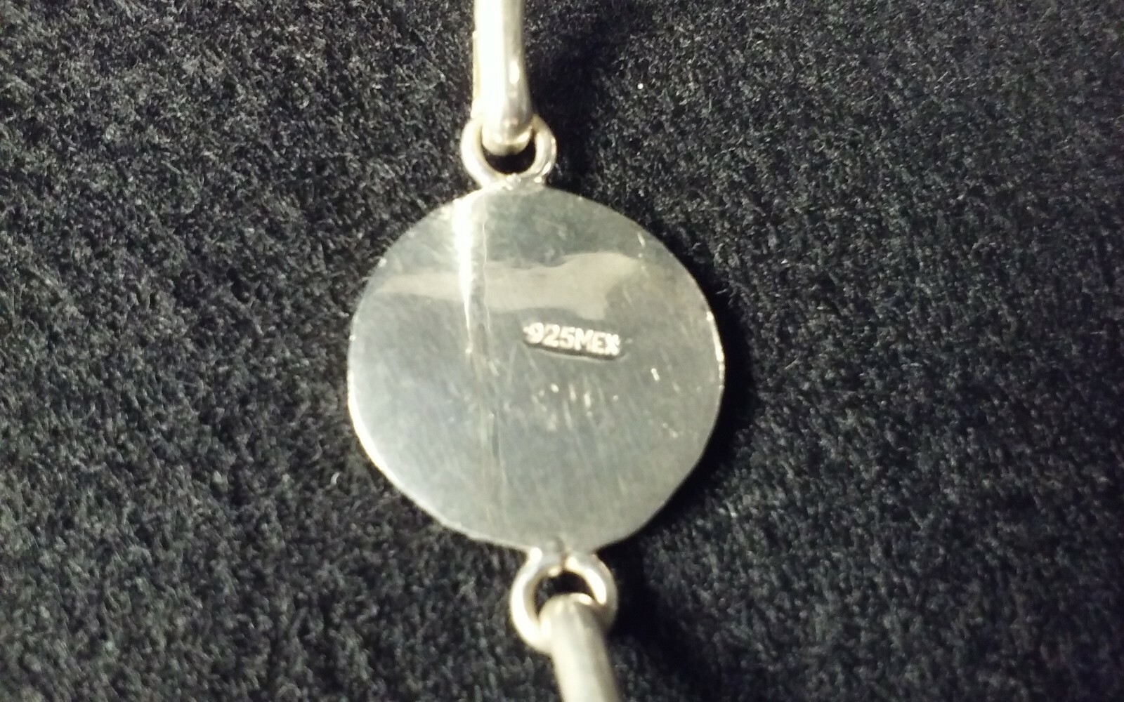 Sterling Silver 925 Bangle Monogram Bracelet Engr… - image 7