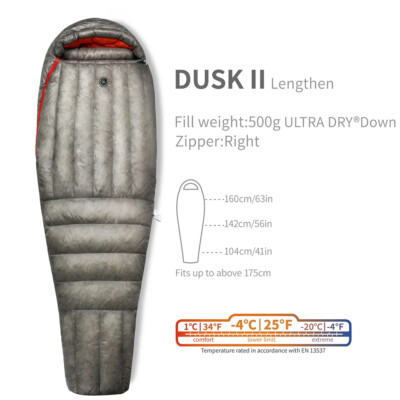 AEGISMAX Wind Hard Dusk Down Sleeping Bag 800FP Ultralight Camping