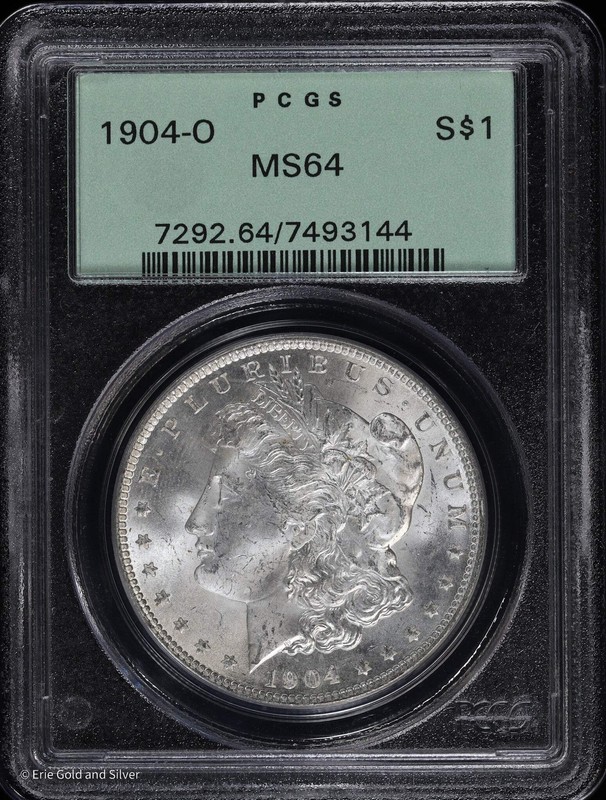 1904-O $1 Morgan Silver Dollar PCGS MS 64 | OGH Uncirculated UNC