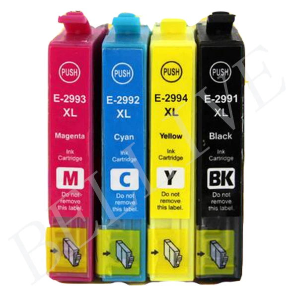 BELLIVESTORE 4 Cartucce Compatibil per Epson XP-235 XP-332 XP-335 XP-432 XP-435 BL29