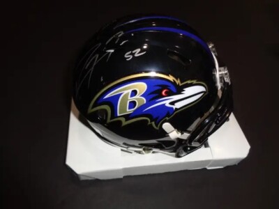 Ray Lewis Baltimore Ravens Signed Autographed Mini Helmet  COA