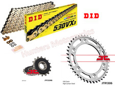 Honda CBR929 RR Fireblade DID Gold X-Ring Chain and JT Quiet  Sprocket Kit Set