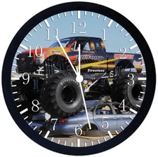 Big Foot Truck Jam Black Frame Wall Clock Nice For Decor or Gifts E345