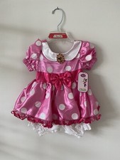 NWT Disney Store Minnie Mouse Pink Costume Dress Size 6-9 months BRAND NEW