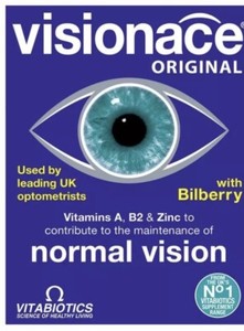 2 X Vitabiotics Visionace Original With Biberry 30 Tablets Normal Vision Ebay