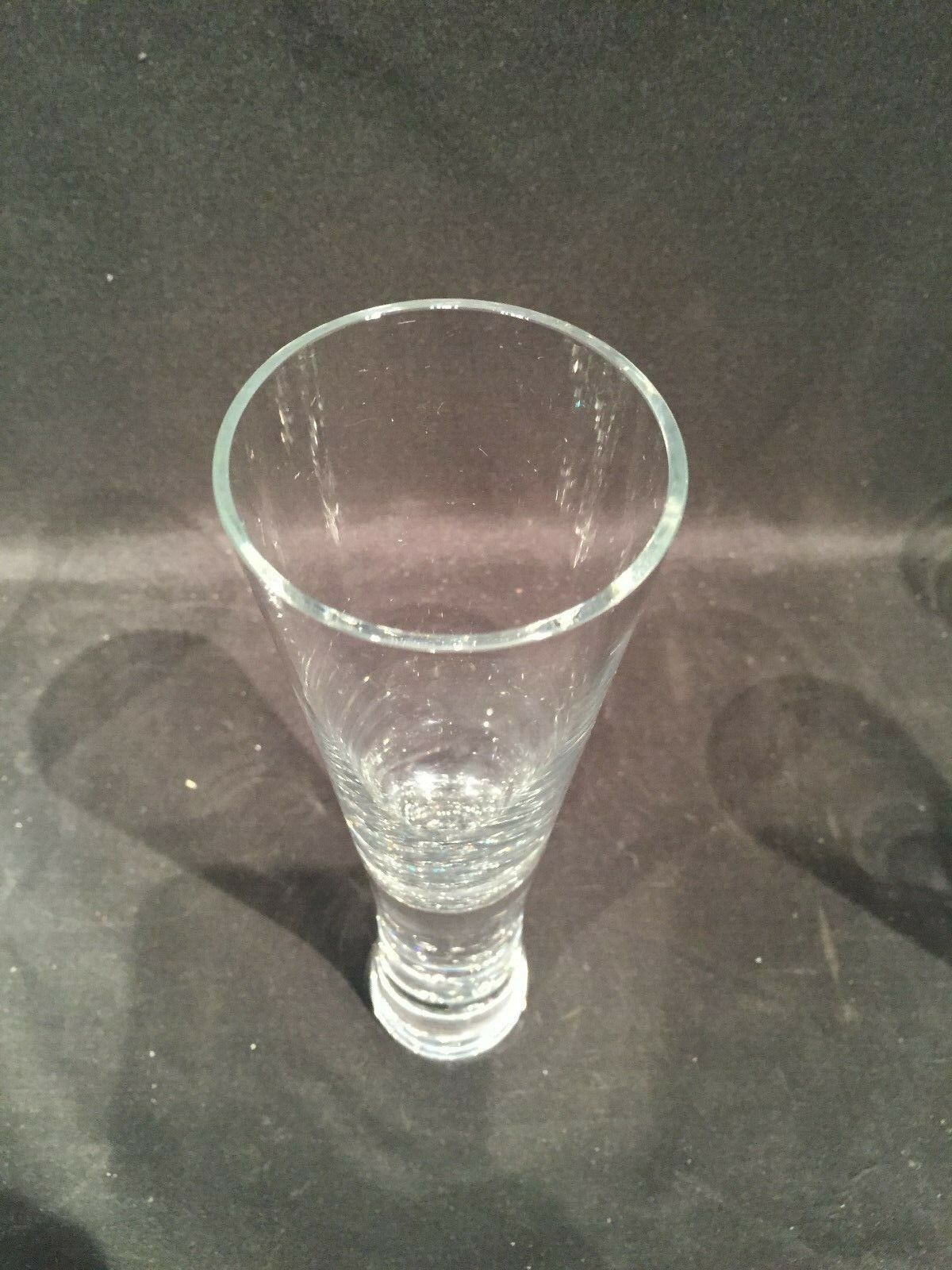 Krosno Verve Champagne Flute Crystal Glass Bubble Stem Handmade Crate