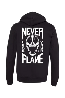Nouveau Unisexe InkAddict FLAME Sweat À Capuche Noir Petit-3XL - Photo 1/3