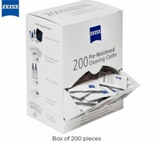 200/box Zeiss Moistened Cleaning Cloths for Camera Lenses Binoculars and Scopes
