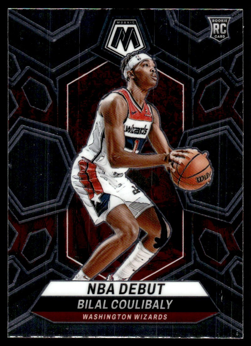 2023-24 Panini NBA Mosaic NBA Debut Bilal Coulibaly Rookie Washington Wizards