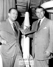 WERNHER VON BRAUN w/ WALT DISNEY @ REDSTONE ARSENAL 1954 - 8X10 PHOTO (EP-001)