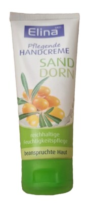 Elina med Sanddorn Handcreme 75ml Feuchtigkeitspflege beanspruchte Haut Balsam