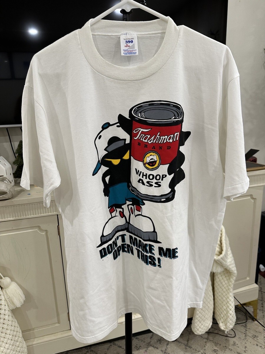 Vintage Whoop Ass Trashman Brand Shirt Size XL | eBay