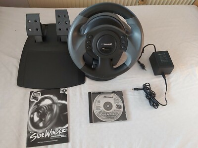 Lenkrad Microsoft Side Winder Precision Rennsport Wheel USB Funktionstüchtig