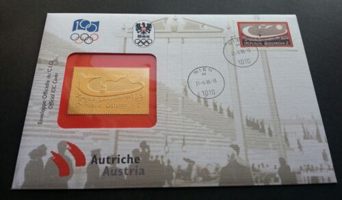 Austria Olympic Summer Games 1996 Sport (stamp FDC) *gold *rare - Picture 1 of 5