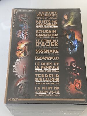 TRESORS DU FANTASTIQUE COFFRET 9 DVD  CERVEAU D ACIER TERREUR SUR LA LIGNE NEUF