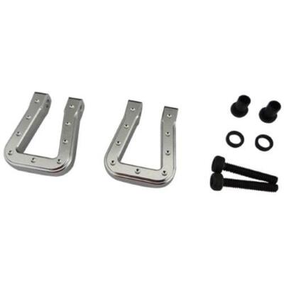 Hot Racing ACC808MF08 Silver Aluminum Monster Flat Hook Rock Crawler