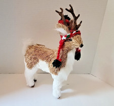 Nwt Decorative Christmas Reindeer Figure- Multi Materials