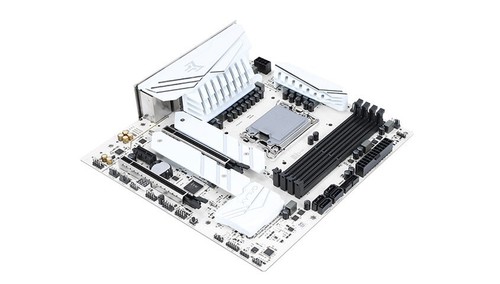 Galaxy B760 Metaltop D4 Wi-Fi White LGA 1700 Intel B760 Motherboard with DDR4 - Picture 3 of 4