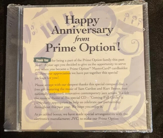 Happy Anniversary From Prime Option CD 1995 LN | eBay