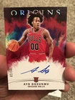 AYO DOSUNMU 2021-22 Panini ORIGINS Rookie On-Card Auto RED /99 RC BULLS #RA-AYO