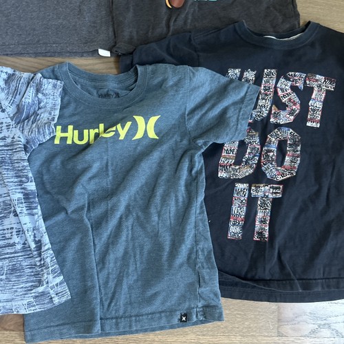 Boys T Shirt Lot Size 7 Nike, Hurley, Mario Lot Of 5 - Picture 3 of 6