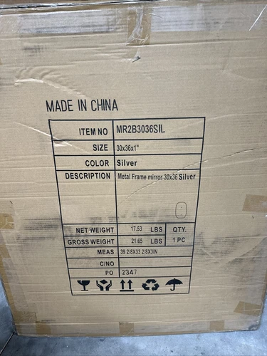 Elegant Lighting Brynn 36" x 30" Modern Oval Bathroom Wall Mirror MR2B3036SIL - Picture 2 of 2