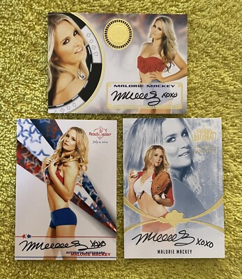 Malorie Mackey 2014, 2013 Autograph Benchwarmer Card! Auto   4th of July, Vegas