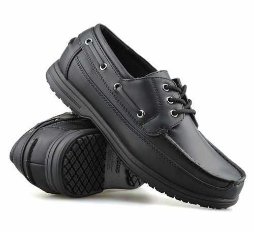 Mens Wide Fit Casual Non Slip Walking Work Moccasin Driving Boat Deck Shoes Size - Picture 7 of 18