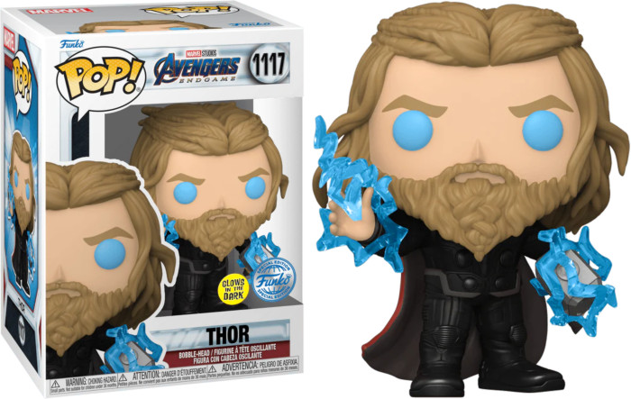 Avengers 4: Endgame - Thor With Thunder Us Exclusive Pop! Vinyl [Rs]-Funko-Fu...