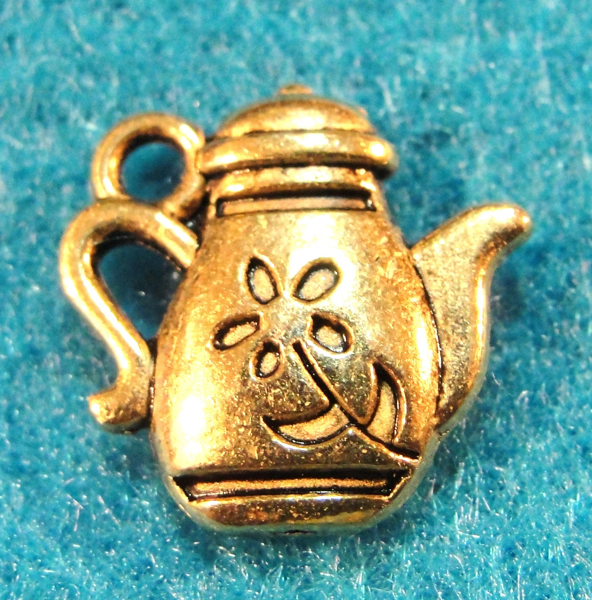 50Pcs. WHOLESALE Tibetan Antique Gold TEAPOT or Pitcher Charms