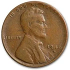 1946 S Lincoln Cent Good (G) to Very Good (VG) Circulated Condition Copper Penny