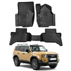 For Toyota Land Cruiser LC250 2024+ 4D TPE Rubber Floor Mats Mud Deep Tray Set