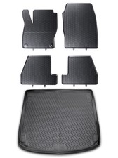 Gummi Fußmatten Kofferraumwanne Set für Ford Focus 3 Turnier 2011- Gummimatten