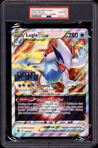 Pokemon 2022 Lugia VSTAR 139/195 Jumbo Silver Tempest GEM MINT PSA 10