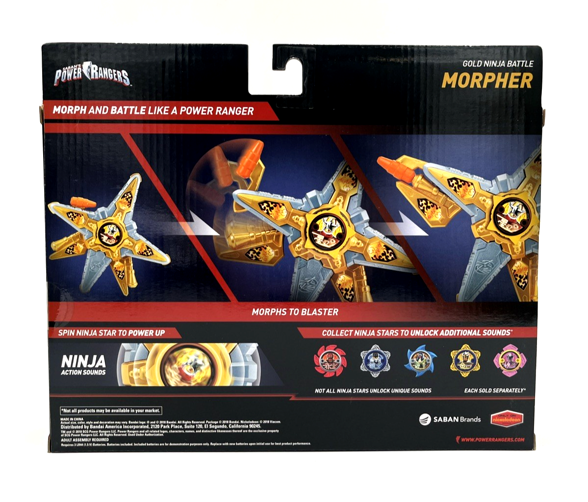 Power Rangers Super Ninja Steel Gold Ninja Battle Morpher Levi