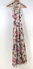 Forever New dress womens size 6 maxi pink floral sleeveless round neck 127869