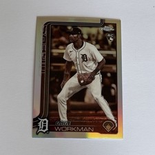 Topps 2025 Chrome Update Rookie Gage Workman Detroit Tigers USC21 Baseball Card