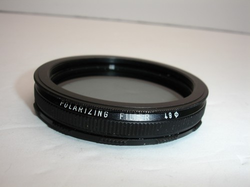 Pentax 49mm PL Filter only,  Polarizer Polarizing, made in Japan vintage