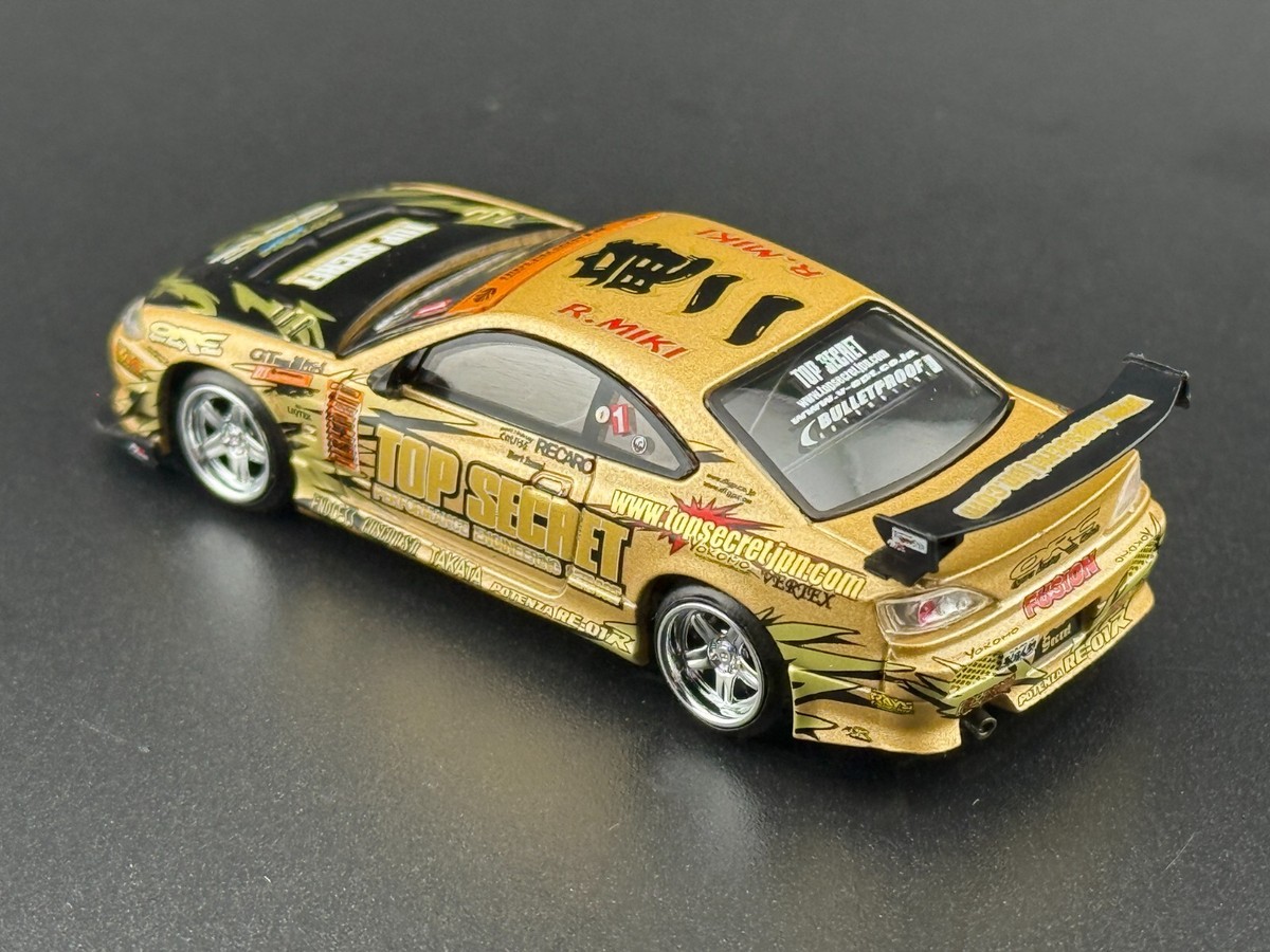 Mini GT Nissan Silvia (S15) Top Secret D1GP Gold #714 1/64 | eBay