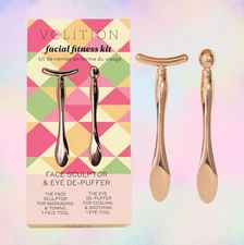 VOLITION Face Sculptor and Eye Depuffer Set Facial Fitness Kit