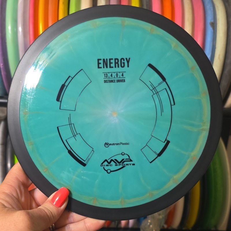 MVP Disc Sports Energy Distance Driver Neutron Plastic Turquoise Black 167g