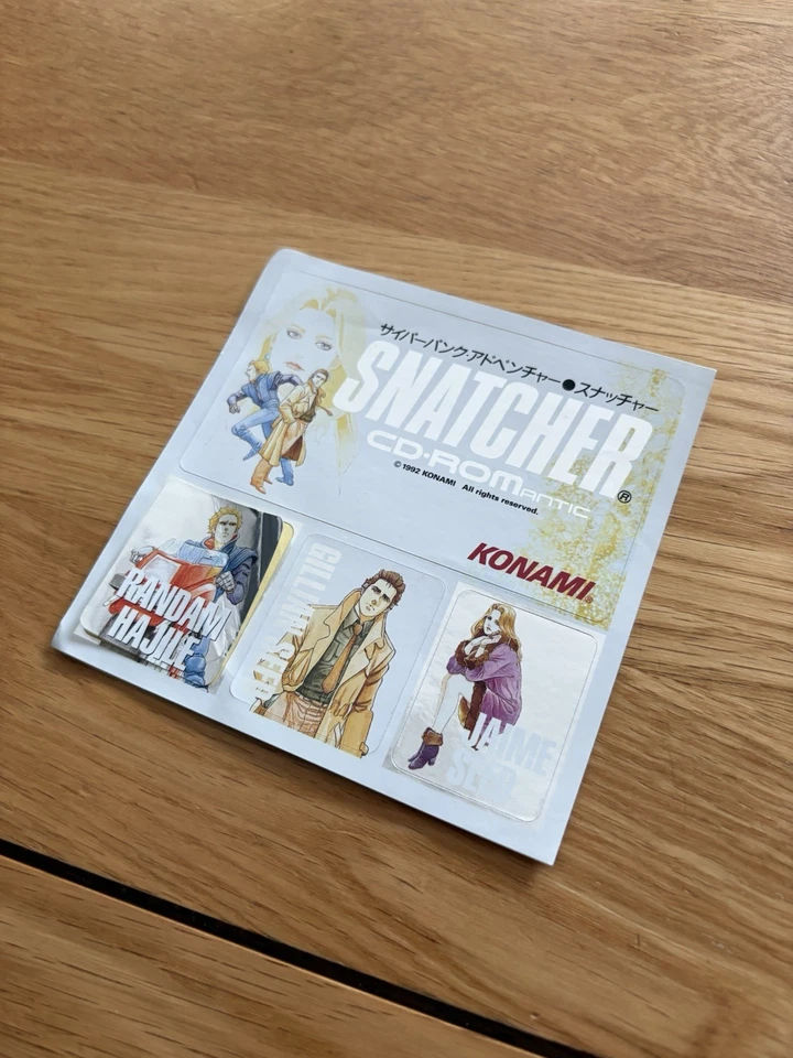 Snatcher Stickers PC Engine Konami Promo Japan Rare - Image 3 of 4