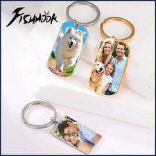 Print Demand Photo Keychain Personalized Custom Gift For Women Men Mother Father