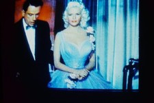 1950 Jayne Mansfield Movie Still Man in Tuxedo Blue Dress 35mm Slide