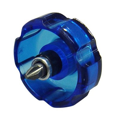 ANEX Schraubendreher austauschbar kurzer breiter Griff Nr.61 blau (+)2x19 Sta...