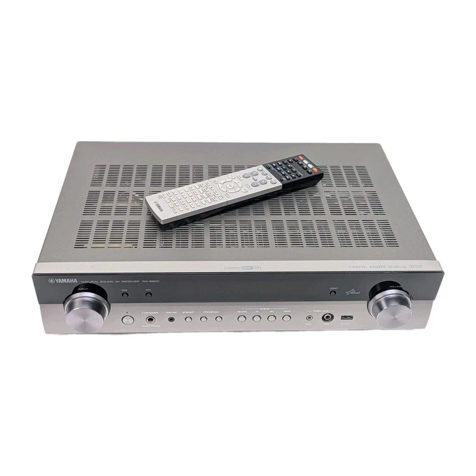 Yamaha RX-S600 5.1 SLIM AV Receiver 4k HDMI Digital Optical USB Input -  Titan - Bild 2 von 4