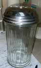 Restaurant Style Ribbed Glass Metal Top Parmesan Cheese Spice Shaker 5.5"×3" — photo 2